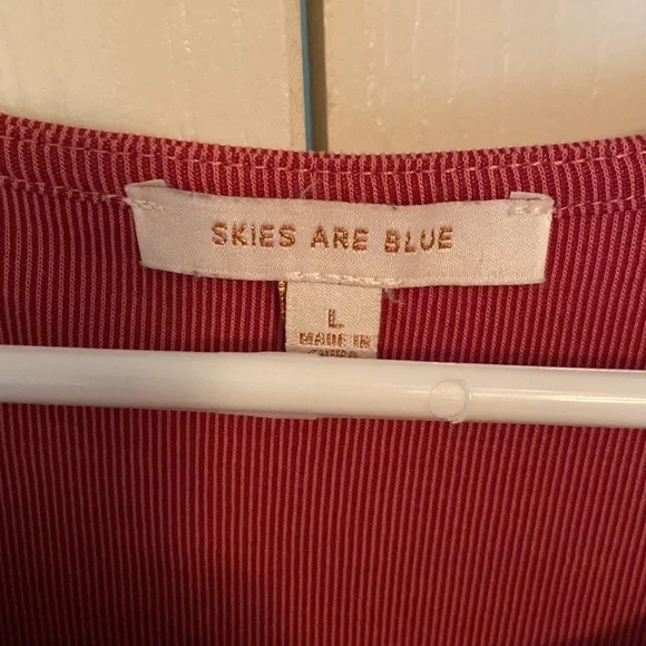 EUC Skies are Blue Dusty Pink Short Sleeve Tie Detail Dress - Picture 2 of 4